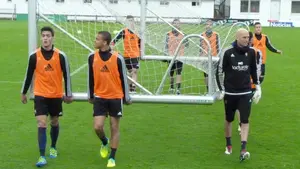 Partidillo de Osasuna en Tajonar, antes de viajar a Mallorca