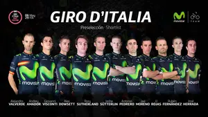Movistar team preselecciona a once corredores para disputar el Giro