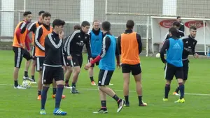 Entrenamiento de Osasuna en Tajonar, tras empatar en Mallorca