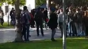 Incidentes en la UPNA por protestas en el aulario