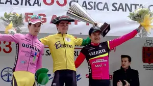 Carapaz (Lizarte) se queda a centímetros del doblete en la clásica de Legazpi