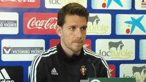 Rueda de prensa del jugador de Osasuna Manuel Sánchez en Tajonar