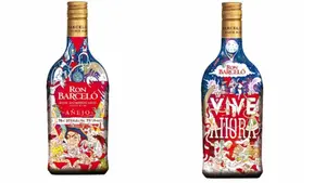 "Vive Ahora": una botella de ron se viste de fiesta para celebrar San Fermín