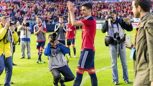 Los veteranos de Osasuna eligen a Merino como mejor jugador de la temporada