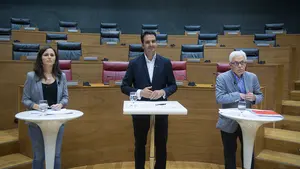 Debate a 3 entre los cabeza de lista a las elecciones generales en Navarra