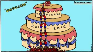 Viñeta: "Osasuna luchará por volver a Primera en Montilivi"