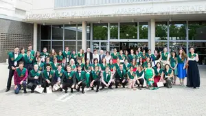 Unas 330 personas asisten en Tudela al acto de finalización de estudios del grado de Fisioterapia