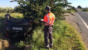 Herido un joven de 19 años tras salirse de la carretera en Corella después de atropellar a una manada de corzos