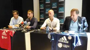 Javi&nbsp;Eseverri y Rafa Us&iacute;n presentan su academia de f&uacute;tbol sala