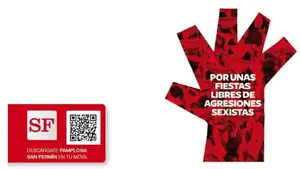 Semáforos, encuestas y villavesas en la nueva campaña contra las agresiones sexistas en San Fermín