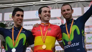 Ion Izaguirre (Movistar team) se impone en la CRI del Campeonato de España