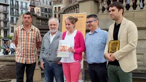 Las imágenes del acto del paso de testigo de Sangüesa a Lodosa para la celebración del próximo Rey o Reina de la Faba 
