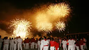 Vídeo de los fuegos de San Fermín 2015 desde la terraza de Baluarte