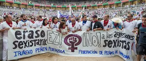 Pamplona se une contra las agresiones sexistas registradas durante los Sanfermines