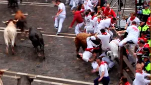 Vídeo: el momento exacto de la cornada en la Plaza del Ayuntamiento