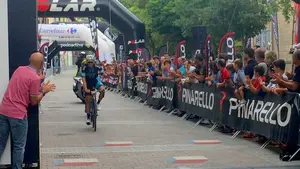 Erik Altuna primer clasificado de la marcha cicloturista Miguel Induráin en la modalidad larga 