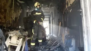 Atendida una persona por intoxicación tras incendiarse el garaje de su vivienda en Cintruénigo