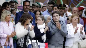 Homenaje en Berriozar al subteniente Francisco Casanova, asesinado por la banda terrorista ETA.