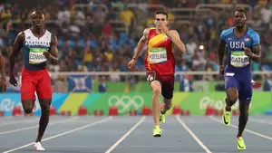 Hortelano, el primer español en unas semifinales de 200 metros, se queda a seis centésimas de la gloria