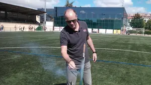 Chupinazo festivo en Oberena