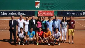 Iñaki Alcalde, favorito para ganar el campeonato navarro de tenis