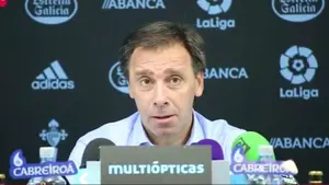 Declaraciones del director deportivo del Celta, antes de jugar en Pamplona.