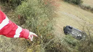 A patinazos en las carreteras navarras: varios coches han perdido el control este sábado como consecuencia de la lluvia