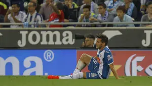 El centrocampista del Espanyol Pablo Piatti será baja para jugar este jueves ante Osasuna en el Sadar