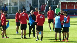 Partidillo de Osasuna en Tajonar, antes de recibir al Espanyol