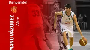 El alero de Unicaja Manuel Vázquez se incorpora como cedido a Basket Navarra Club por una campaña