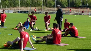 Partidillo de Osasuna en Tajonar, antes de recibir a Las Palmas