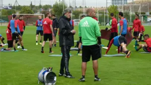 Partidillo de Osasuna en Tajonar a las órdenes de Martín Monreal