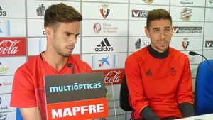 Declaraciones de Miguel Díaz y Kike Barja antes de recibir al Racing