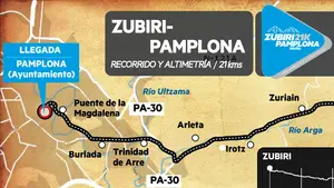 La asociación deportiva Zaldiko pone en marcha la primera edición de la carrera Zubiri - Pamplona