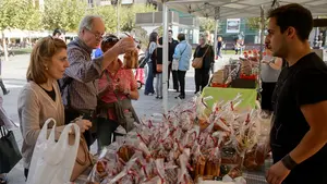 Una feria en pleno centro de Pamplona: este jueves se inaugura la IV Semana del Producto Local