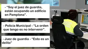 Se desvela la llamada entre el juez y la policía: no hubo orden de desalojo y sólo se pidió identificar a los 'okupas' de Sarasate