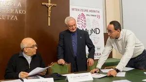 Las imágenes de la presentación del Día del Domund en el Arzobispado de Pamplona