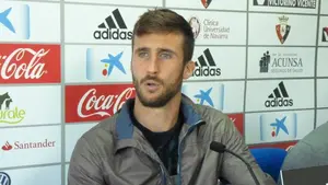 Declaraciones de Oier Sanjurjo en Tajonar, antes de jugar en Eibar