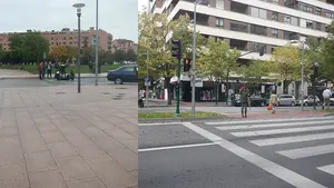 Las bicis, implicadas en dos accidentes en Pamplona: heridas una mujer de 73 años y una ciclista de 24