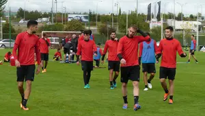 Partidillo de Osasuna en Tajonar, antes de recibir al Betis