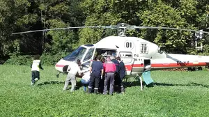 Evacúan en helicóptero a un ciclista que ha resultado herido tras una caída en Sorogain