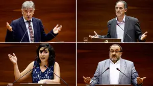 El cuatripartito pide superar el "frentismo identitario" y, pese a sus discrepancias, muestra su lealtad con el "cambio"