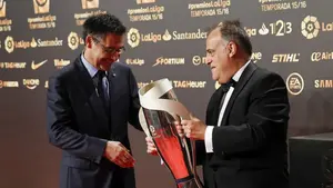 Javier Tebas dice que el Barcelona tiene derecho a denunciar pero que él no incitó a la violencia