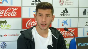 Declaraciones de David García, antes del partido de Osasuna en Bilbao
