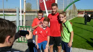 Partidillo de Osasuna en Tajonar, antes de jugar en Bilbao ante el Athletic