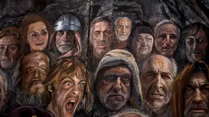 Asirón amplía el calendario de la exposición de Amaiur en la que sale retratado como héroe de batalla de hace 500 años