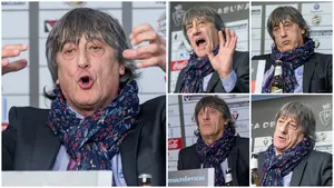 Los gestos y las caras de Enrique Martín en su despedida de Osasuna: "Colorín colorado"