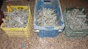 Oleada de robos en Ablitas: la Guardia Civil detiene a dos hombres por robar más de 300 aspersores en tres fincas
