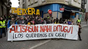 La manifestación por una Alsasua en paz termina como alegato para que los agresores sean excarcelados