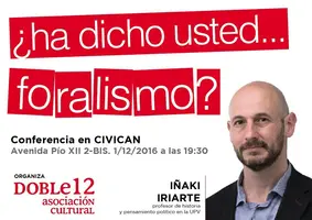 La asociación Doble12 estrena su actividad con una charla de Iñaki Iriarte sobre foralismo